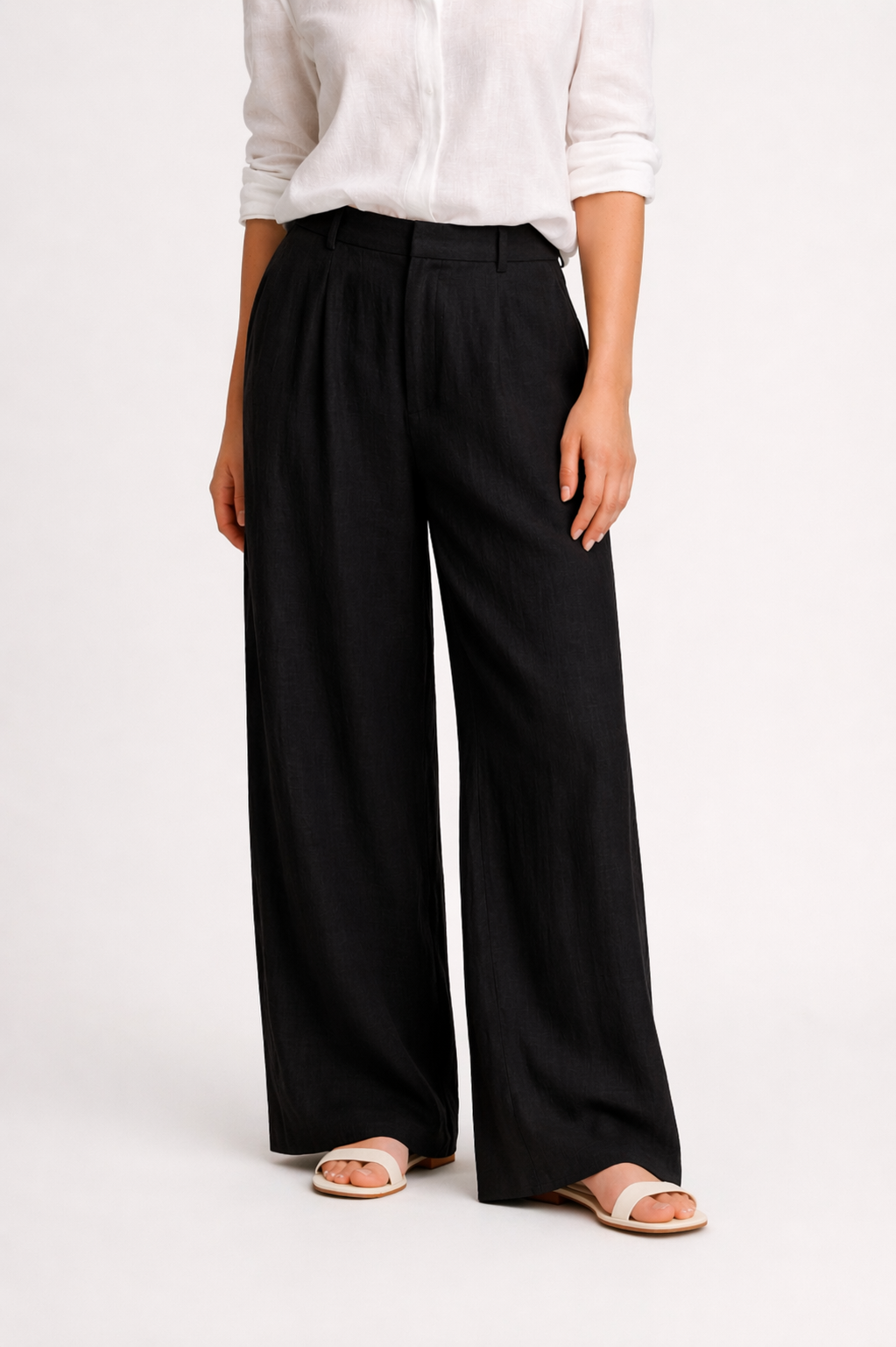 Wide-Leg Trousers | Relaxed Fit