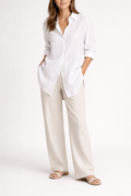 Relaxed Linen Shirt | Longline | Oversized Fit