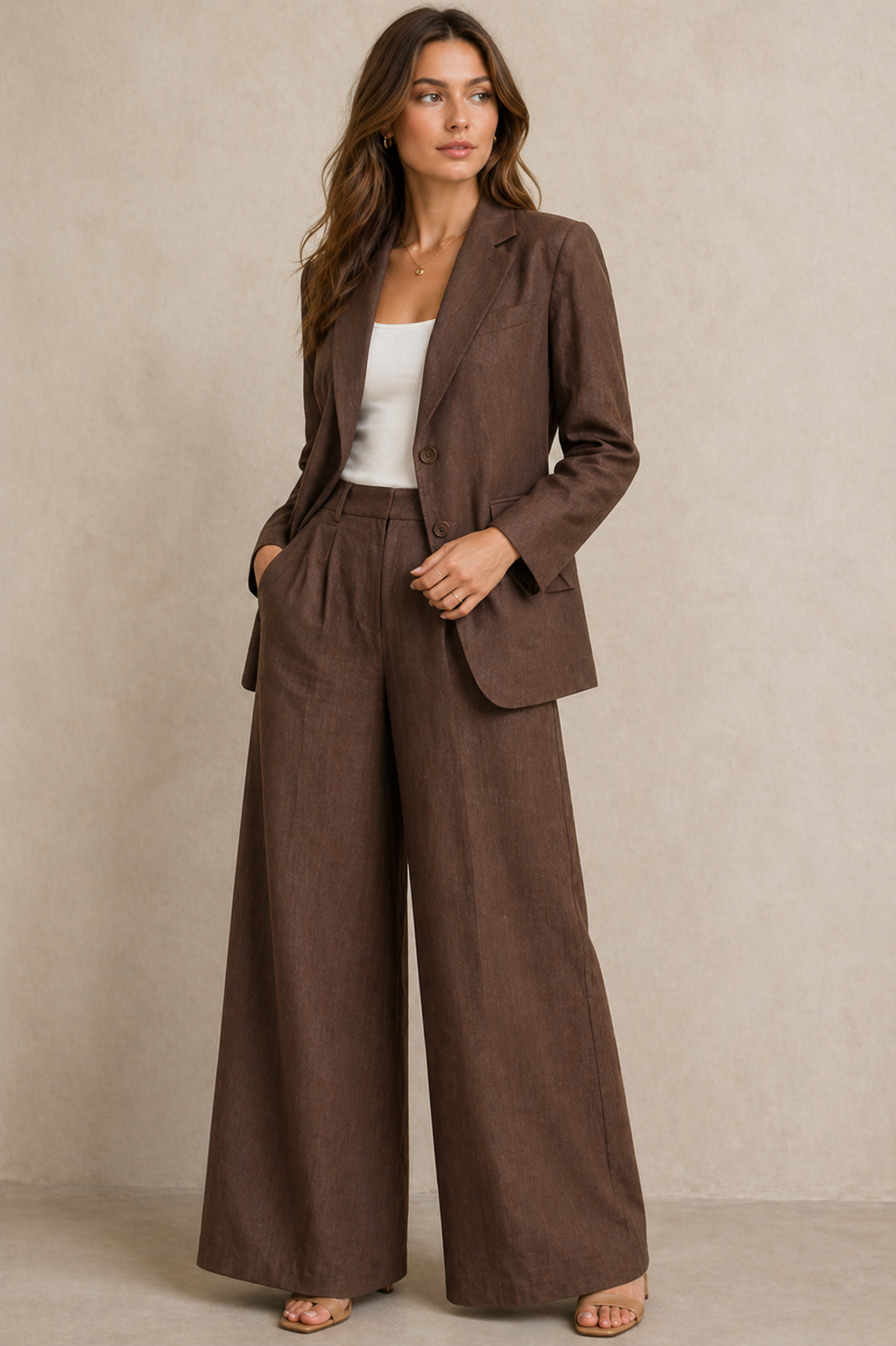 Co-ord Set | Blazer & Wide-Leg Trousers | Occasion