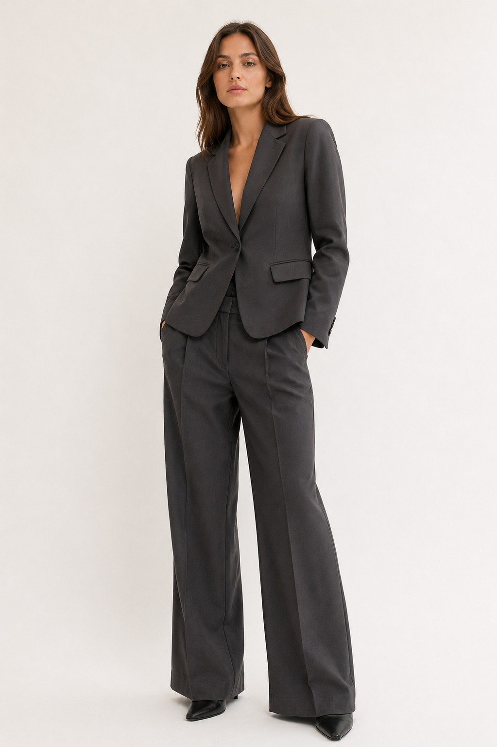 Tailored Co-ord Set | Blazer & Wide-Leg Trousers | Smart Casual