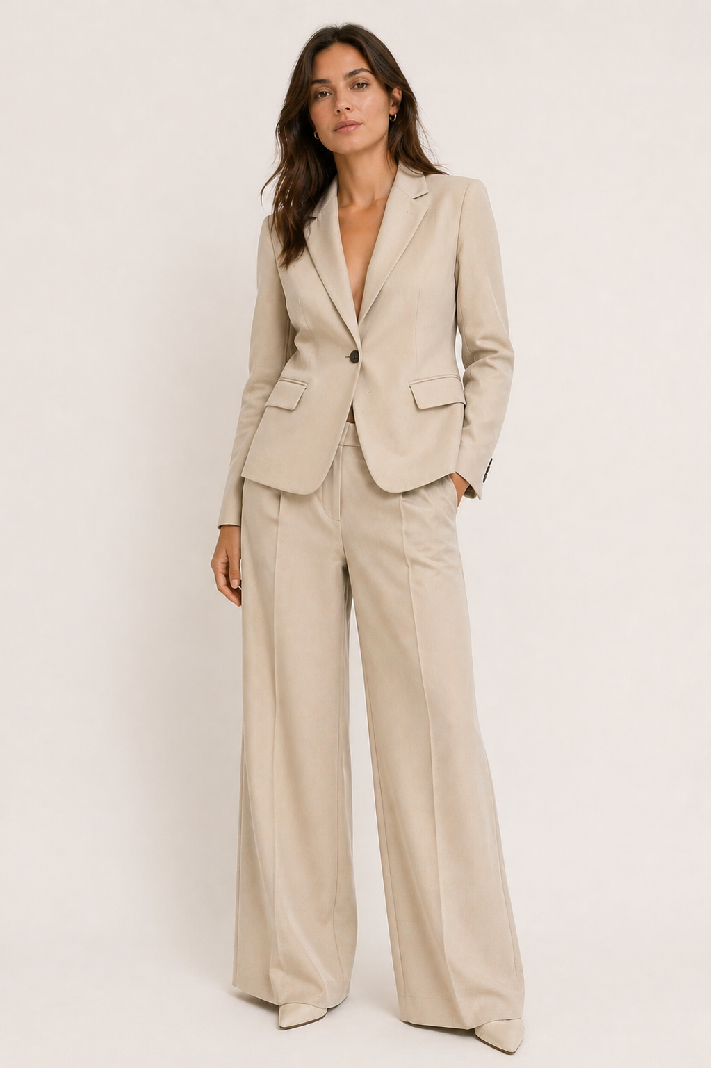 Tailored Co-ord Set | Blazer & Wide-Leg Trousers | Smart Casual