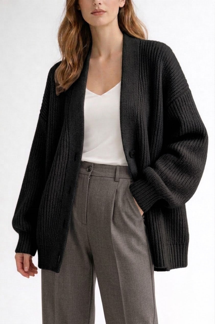 Oversized Cardigan | Chunky Rib | Layer