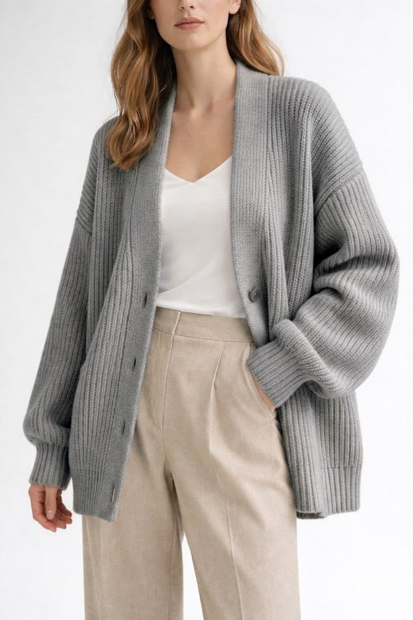 Oversized Cardigan | Chunky Rib | Layer