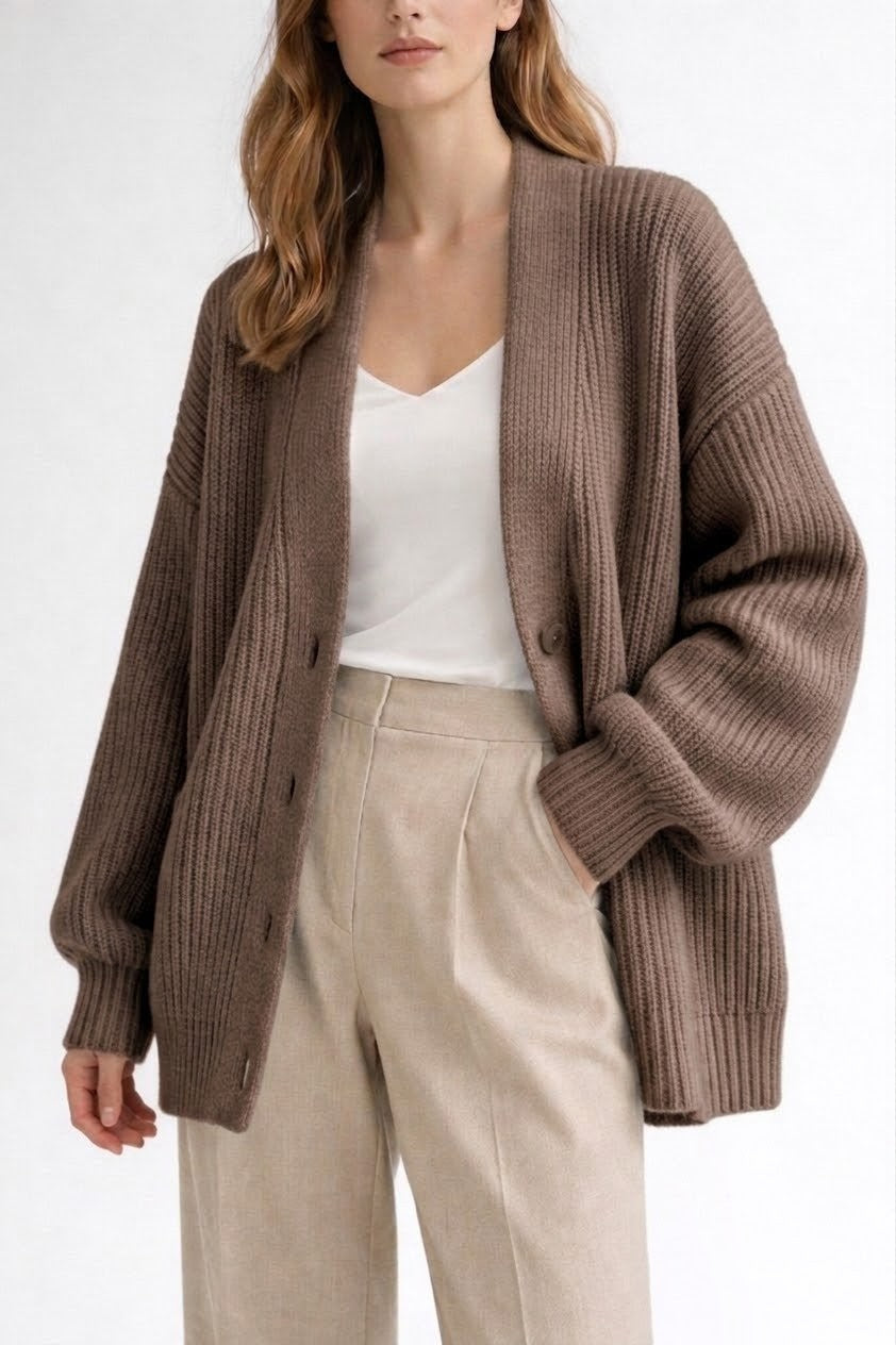 Oversized Cardigan | Chunky Rib | Layer